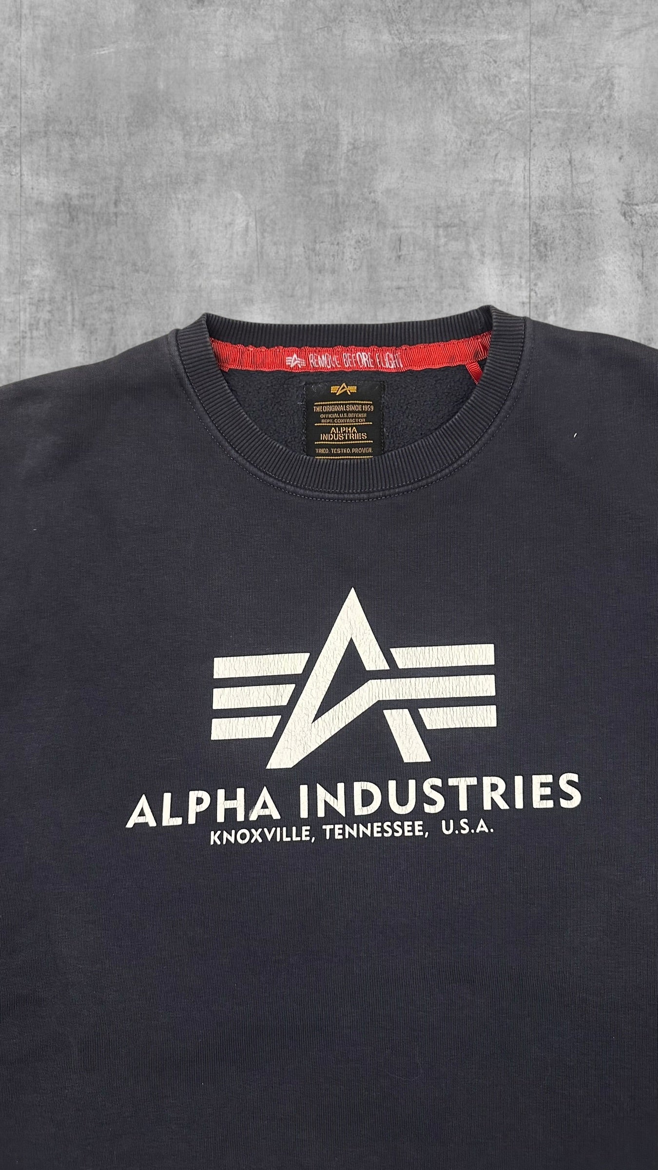 Alpha Industries Sweatshirt Navy Blau M