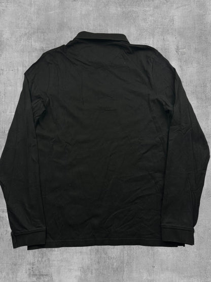 Lyle & Scott Langarm Polo Shirt Schwarz M