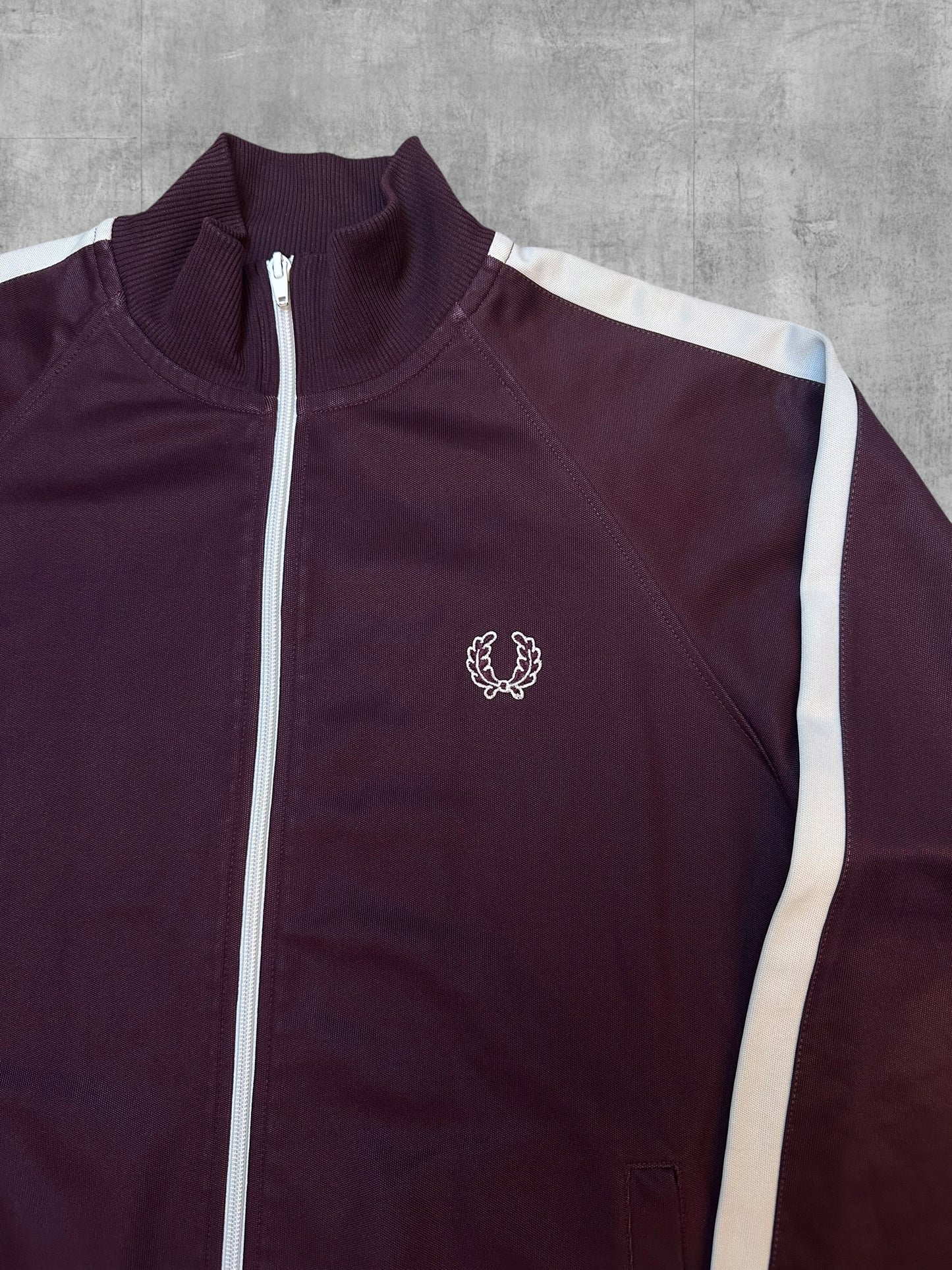 Fred Perry Trainingsjacke Taped Weinrot M
