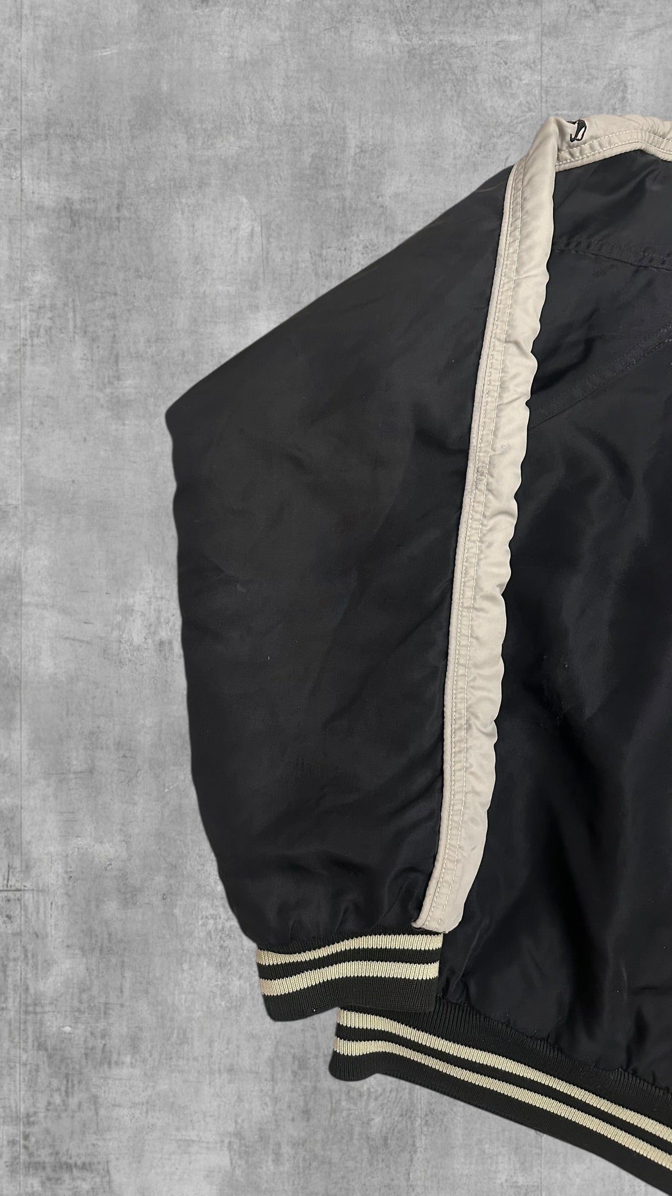 Vintage Lonsdale London Bomberjacke Schwarz Weiß L