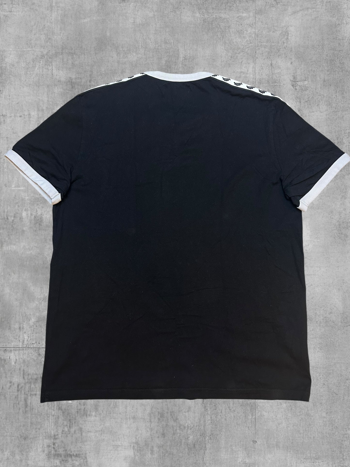 Fred Perry T-shirt Taped Schwarz Weiß L