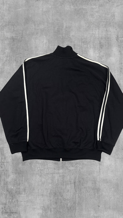 Fred Perry Vintage Trainingsjacke Taped Schwarz Weiß L