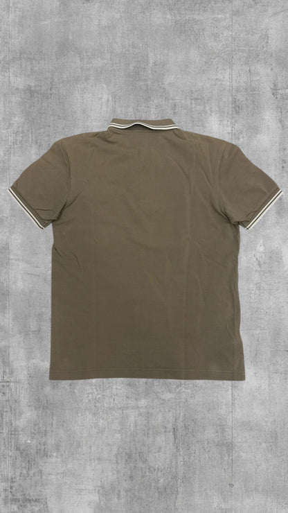 Fred Perry Polo Shirt Beige/ Khaki Weiß S