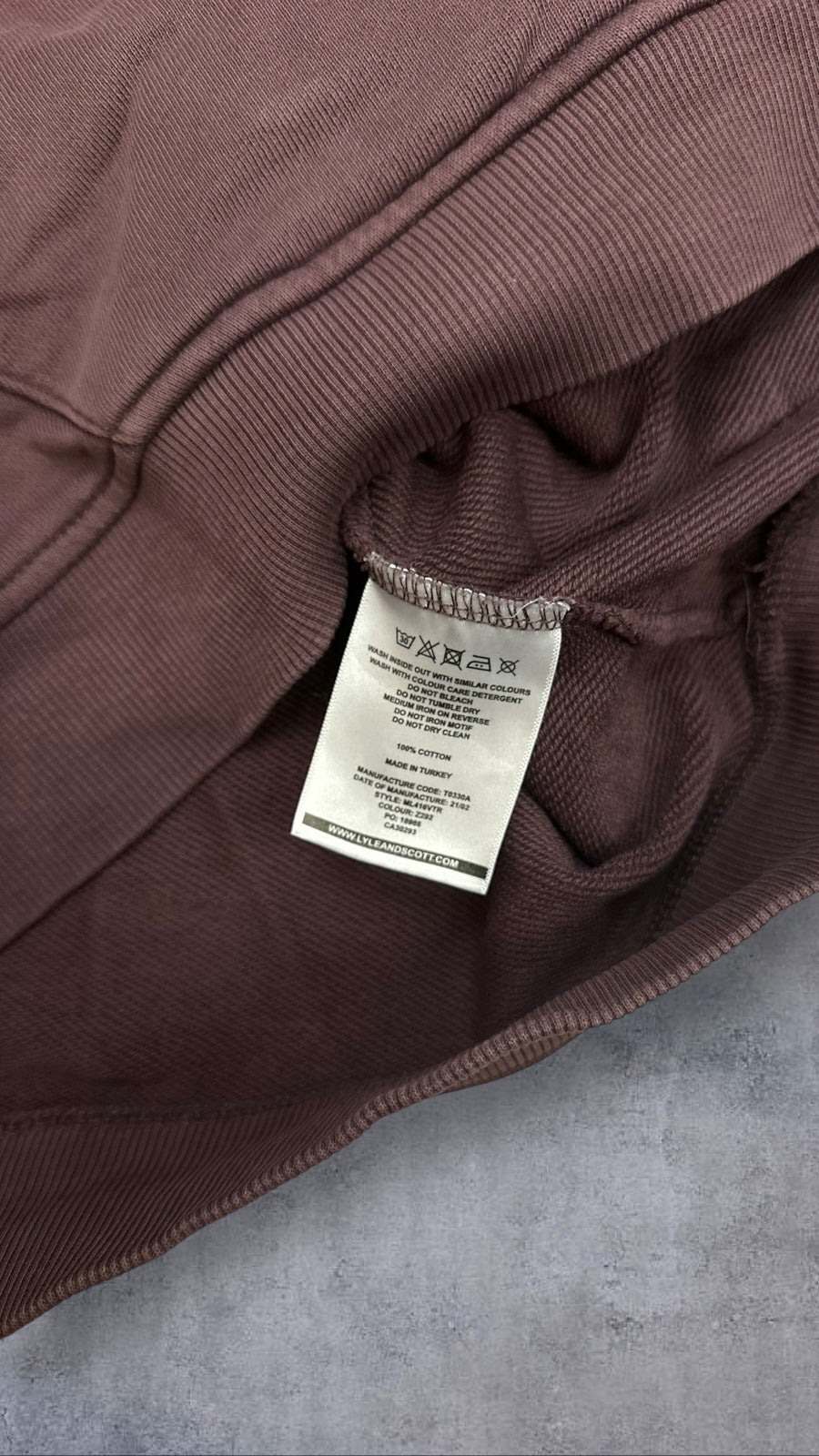 Lyle & Scott Pullover Weinrot S