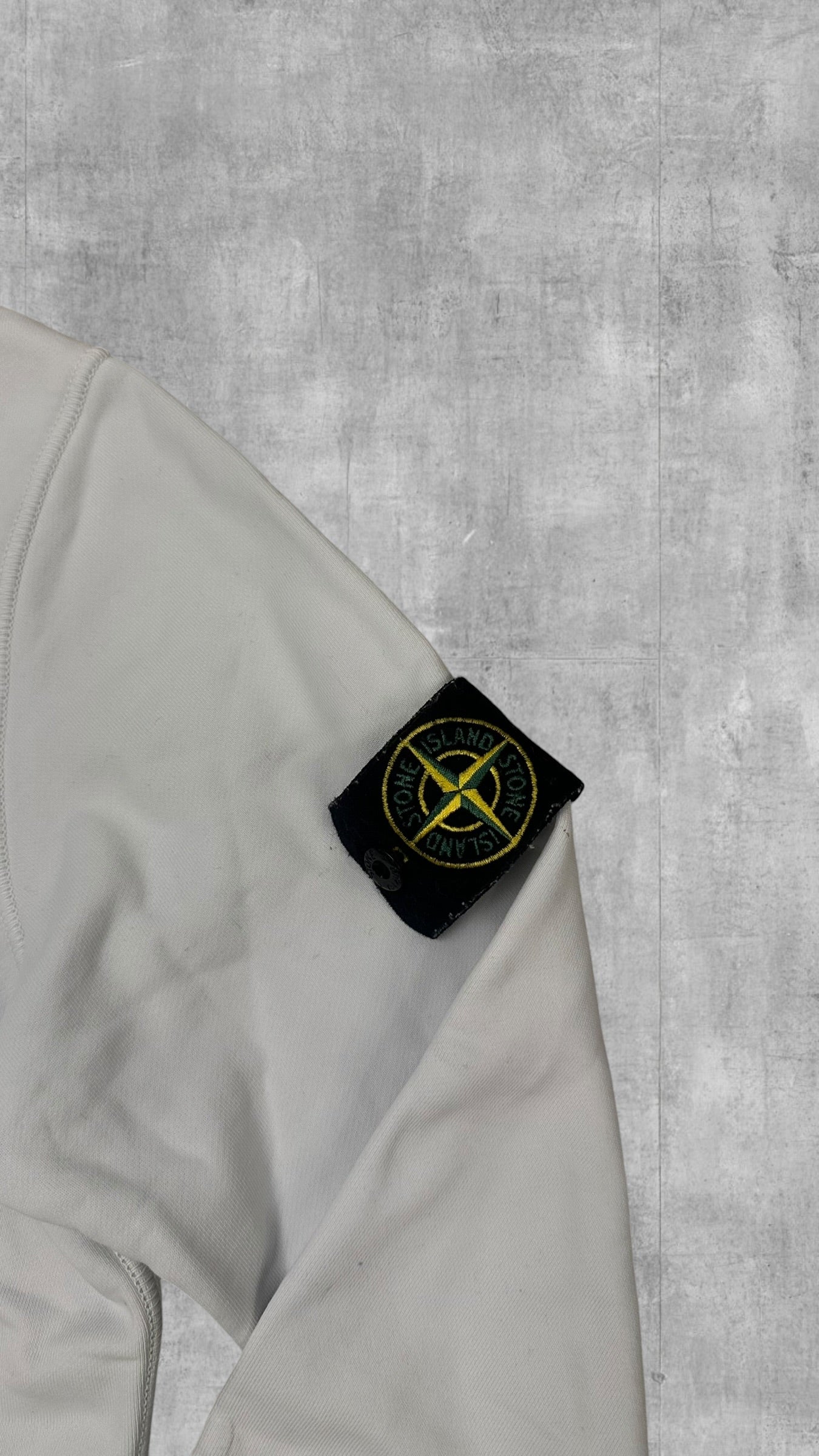 Stone Island Zip Sweatshirt Jacke Weiß S