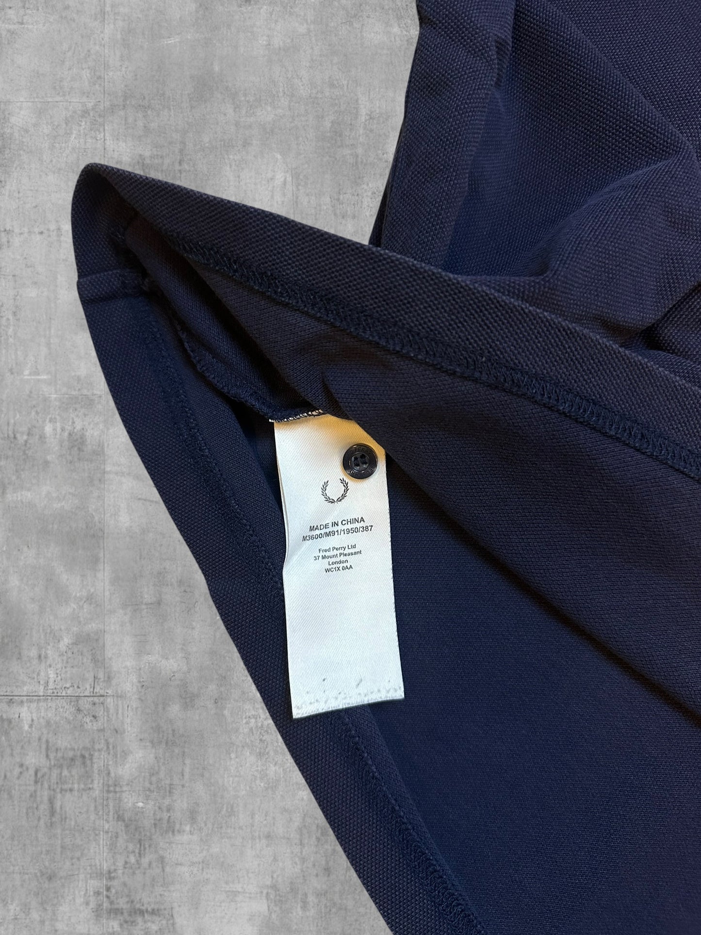 Fred Perry Polo Shirt Schwarzblau Rose L