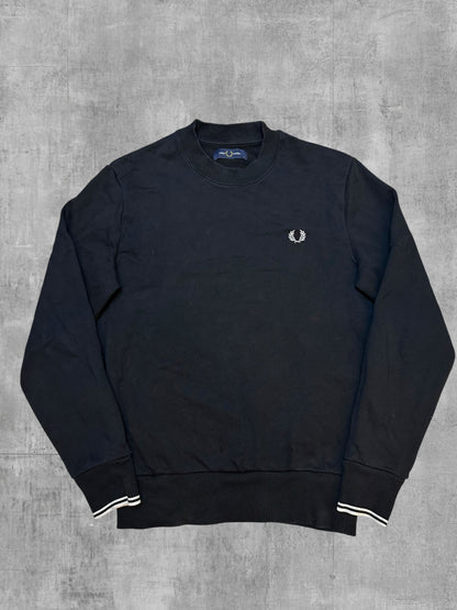 Fred Perry Sweatshirt Schwarz Weiß S