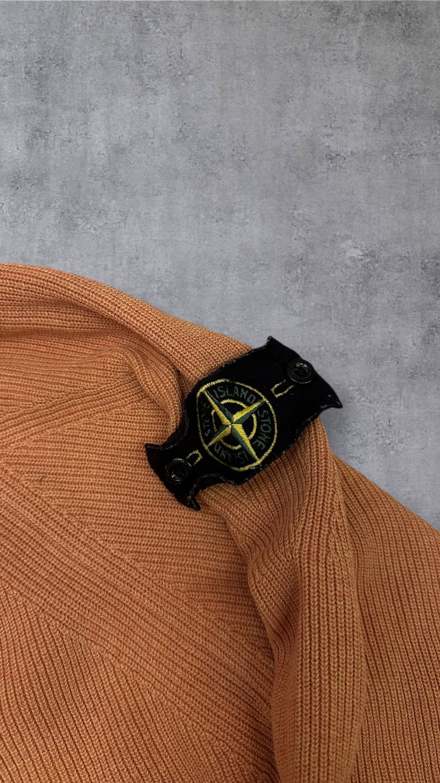 Stone Island Vintage Strick Sweatshirt Orange XL