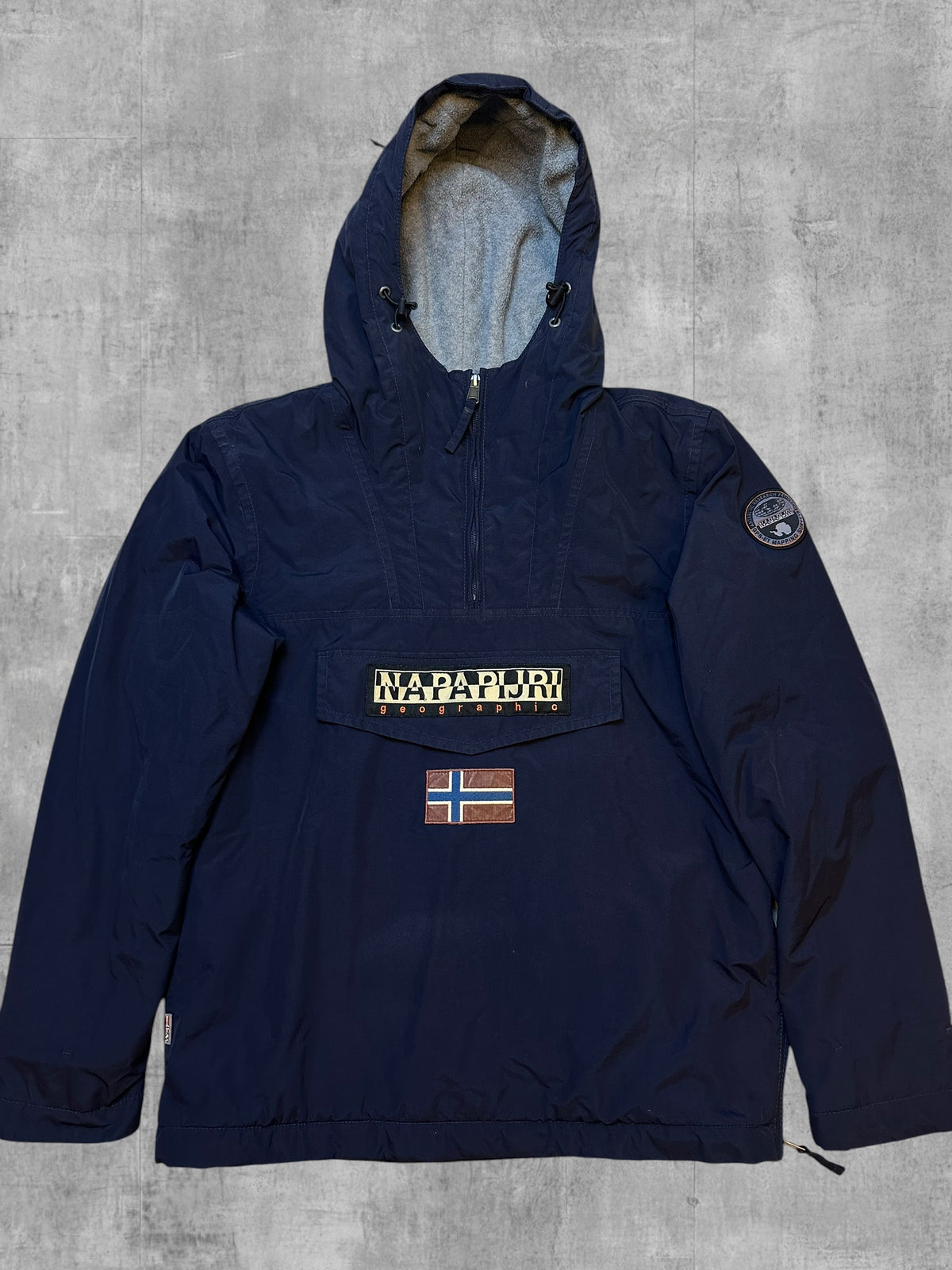 Napapijri Windbreaker Gefüttert Regenjacke Navy Blau S