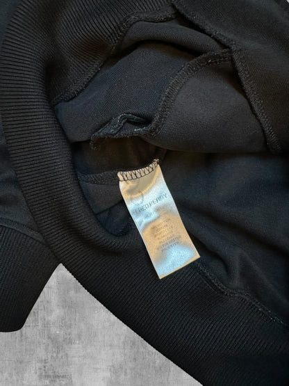 Fred Perry Vintage Trainingsjacke Taped Schwarz Weiß M
