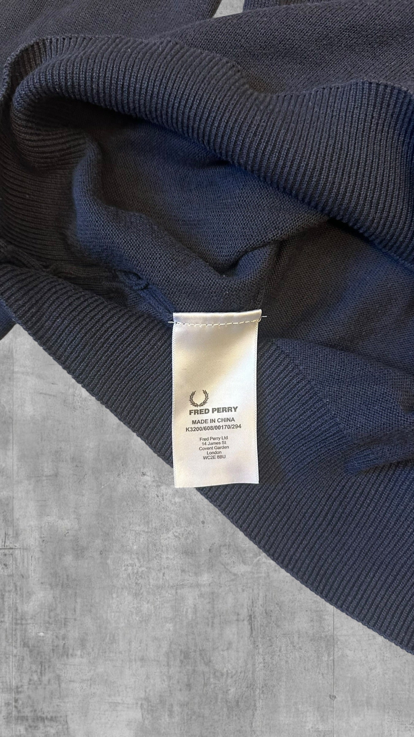 Fred Perry Sweatshirt Navy Blau L