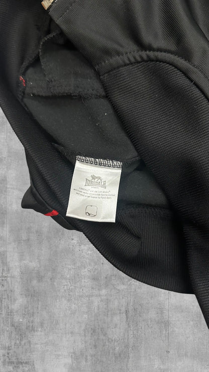 Lonsdale London Trainingsjacke Schwarz Rot Weiß Backprint XL