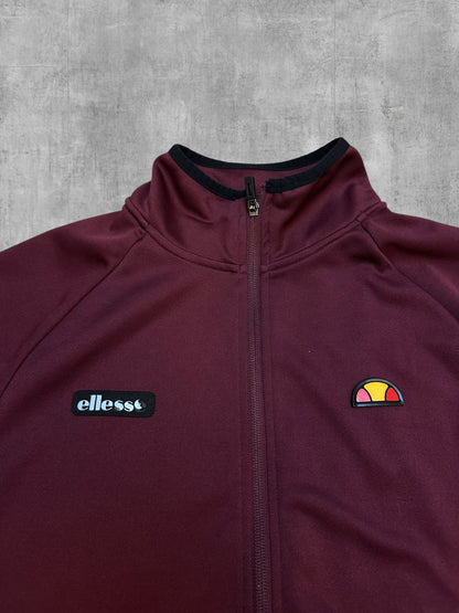 Ellesse Trainingsanzug (Trainingjacke Trainingshose) Weinrot S