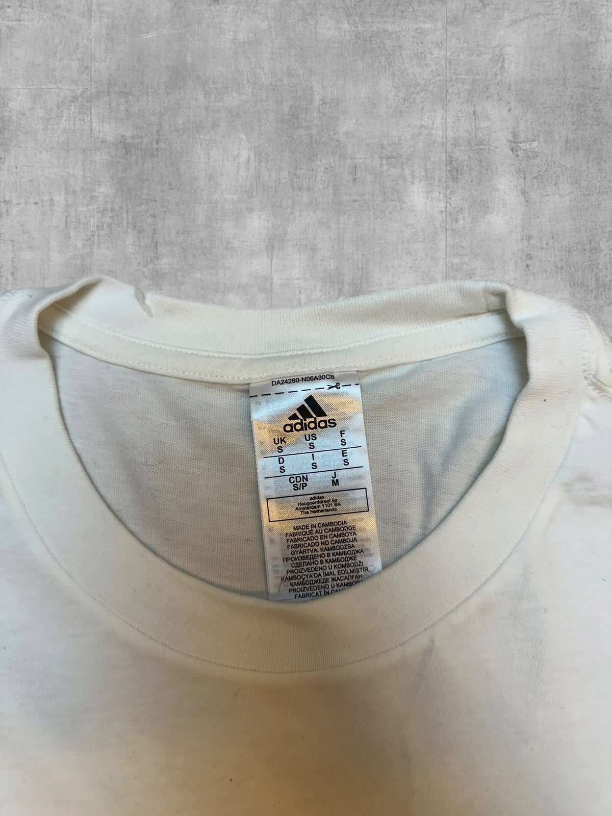Adidas T-shirt Weiß S
