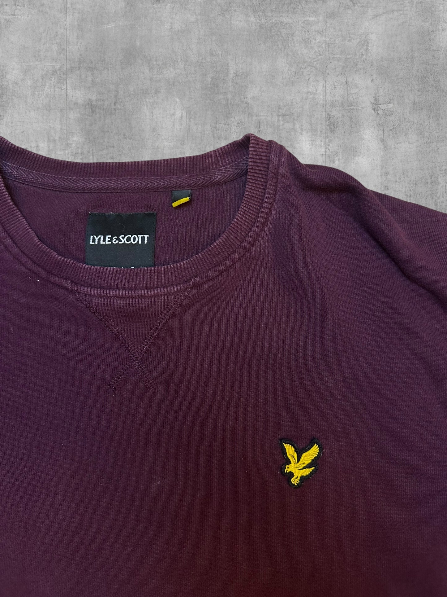 Lyle & Scott Sweatshirt Weinrot M