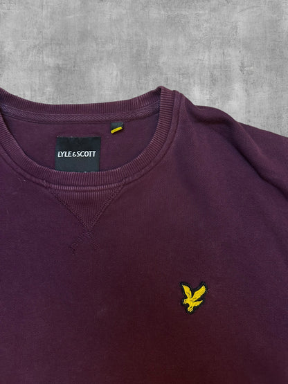 Lyle & Scott Sweatshirt Weinrot M