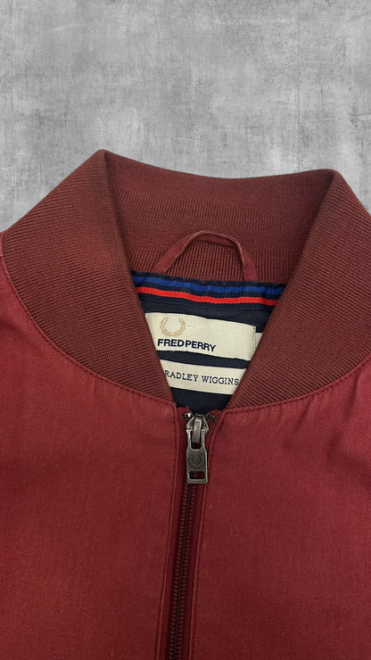 Fred Perry Bomberjacke Regenjacke Weinrot M
