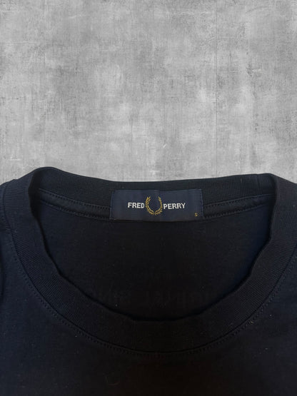 Fred Perry T-shirt Schwarz Weiß Gold S