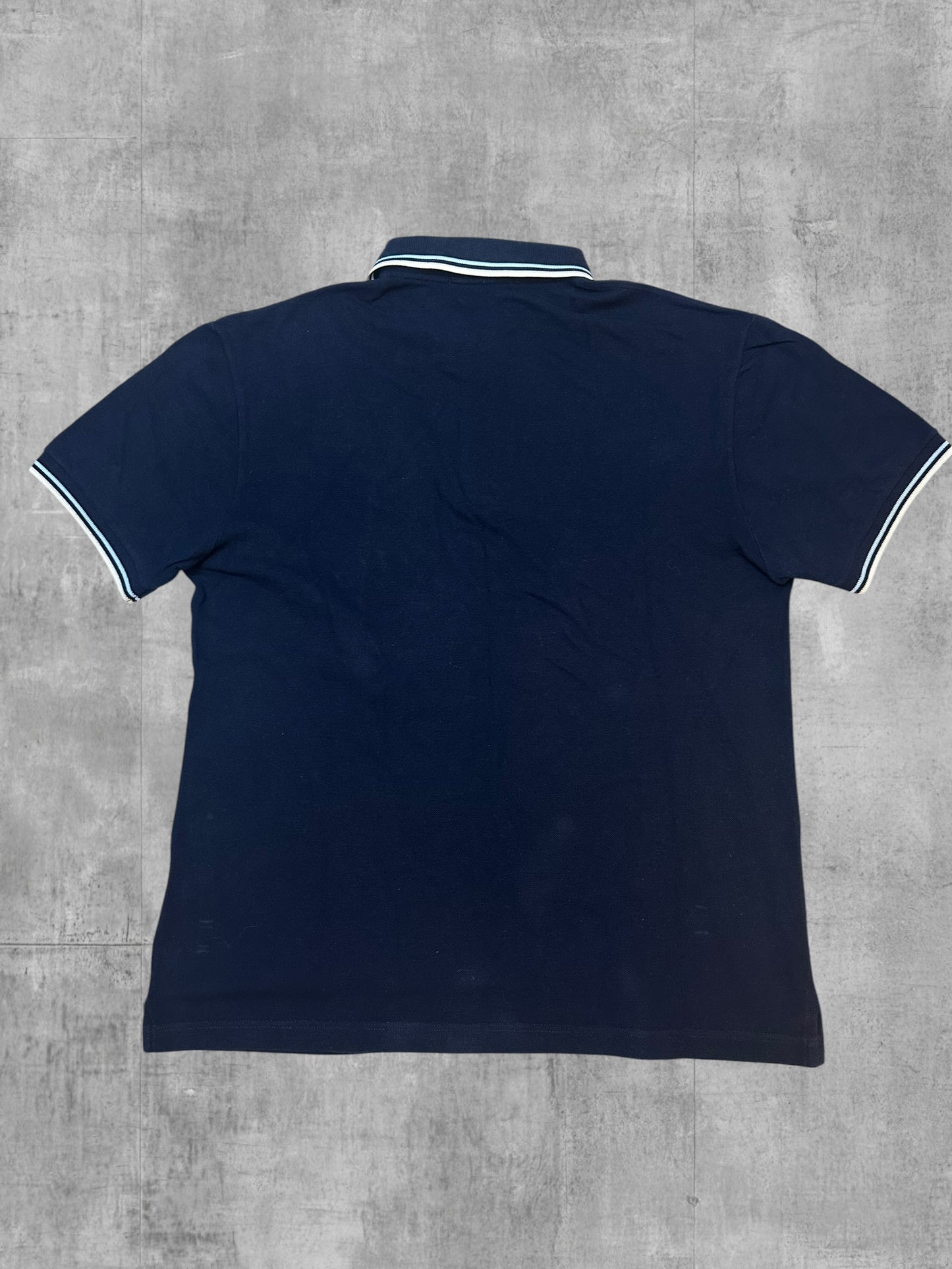 Fred Perry Polo Shirt Navy Blau Weiß M