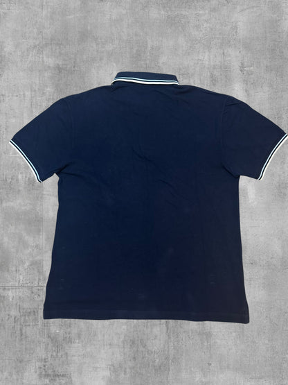 Fred Perry Polo Shirt Navy Blau Weiß M