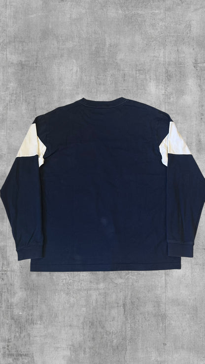 Fred Perry Longsleeve T-shirt Sweatshirt Navy Blau Weiß M