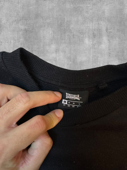 Lonsdale London Sweatshirt Schwarz Weiß M