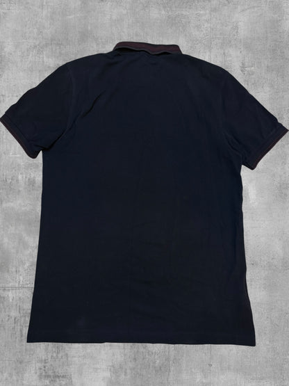 Fred Perry Polo Shirt Schwarz Weinrot M