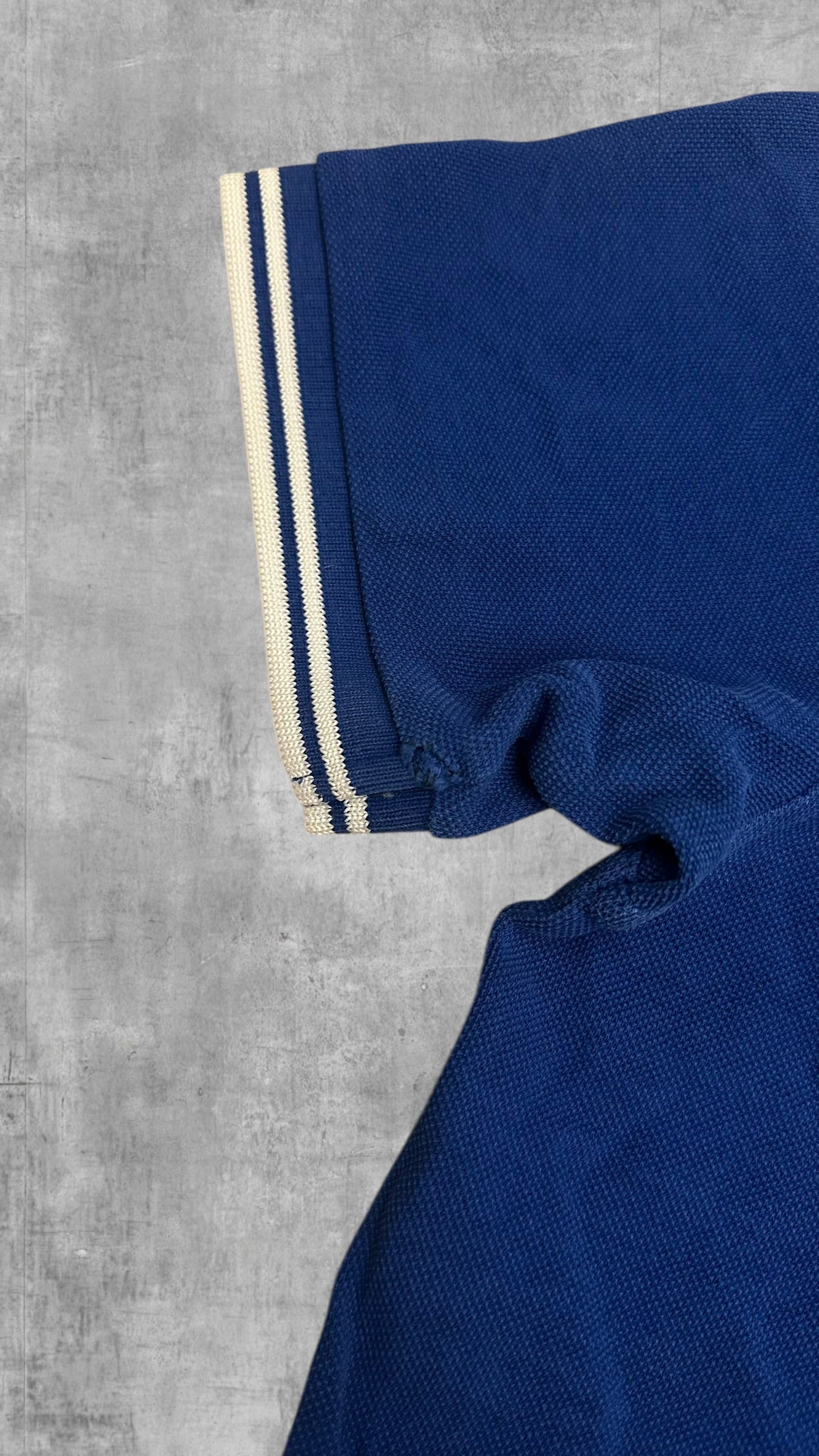 Fred Perry Polo Shirt Blau Weiß S
