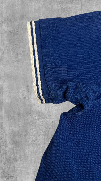 Fred Perry Polo Shirt Blau Weiß S
