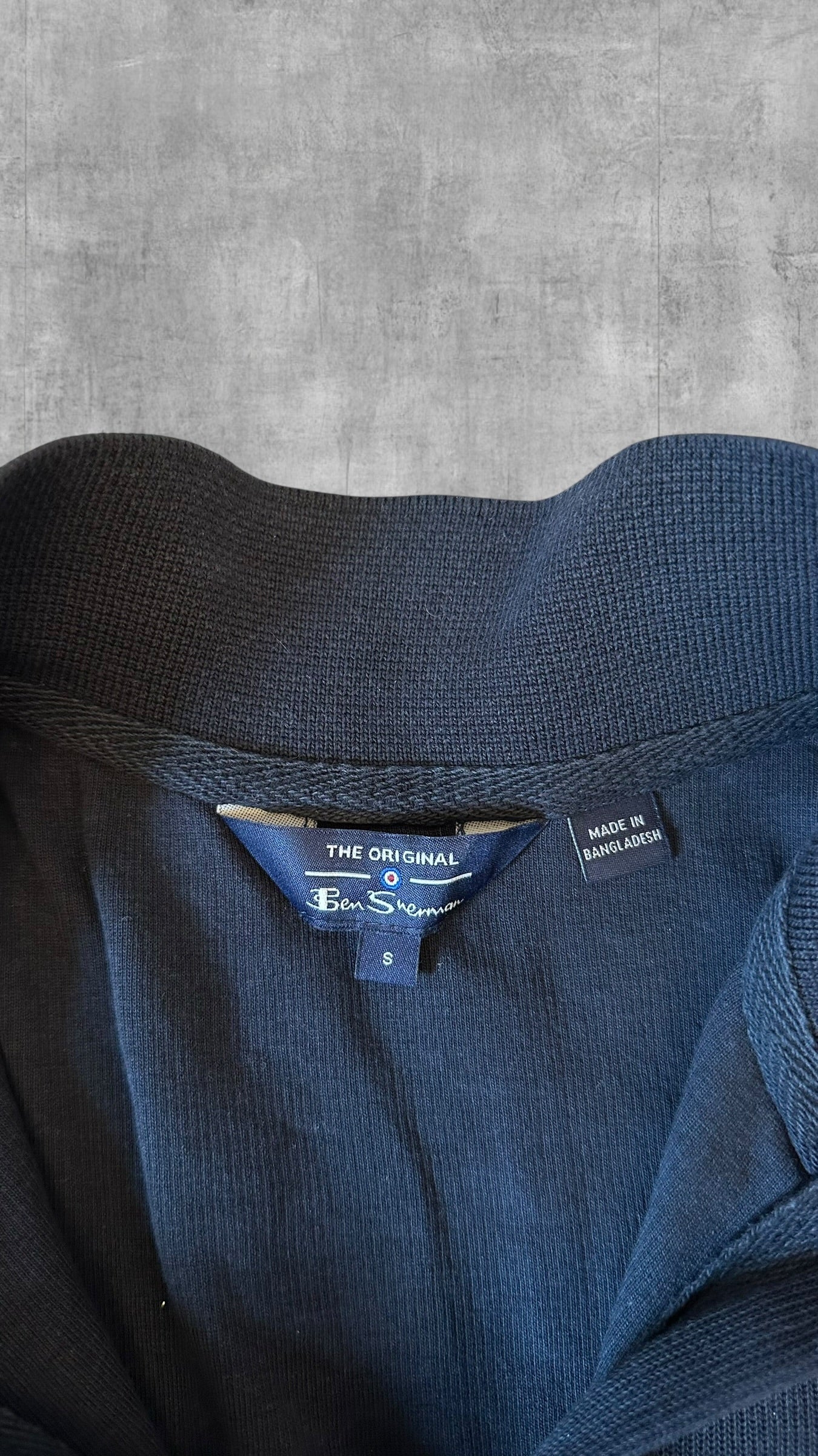 Ben Sherman Half Zip Rollkragenpullover Schwarz S