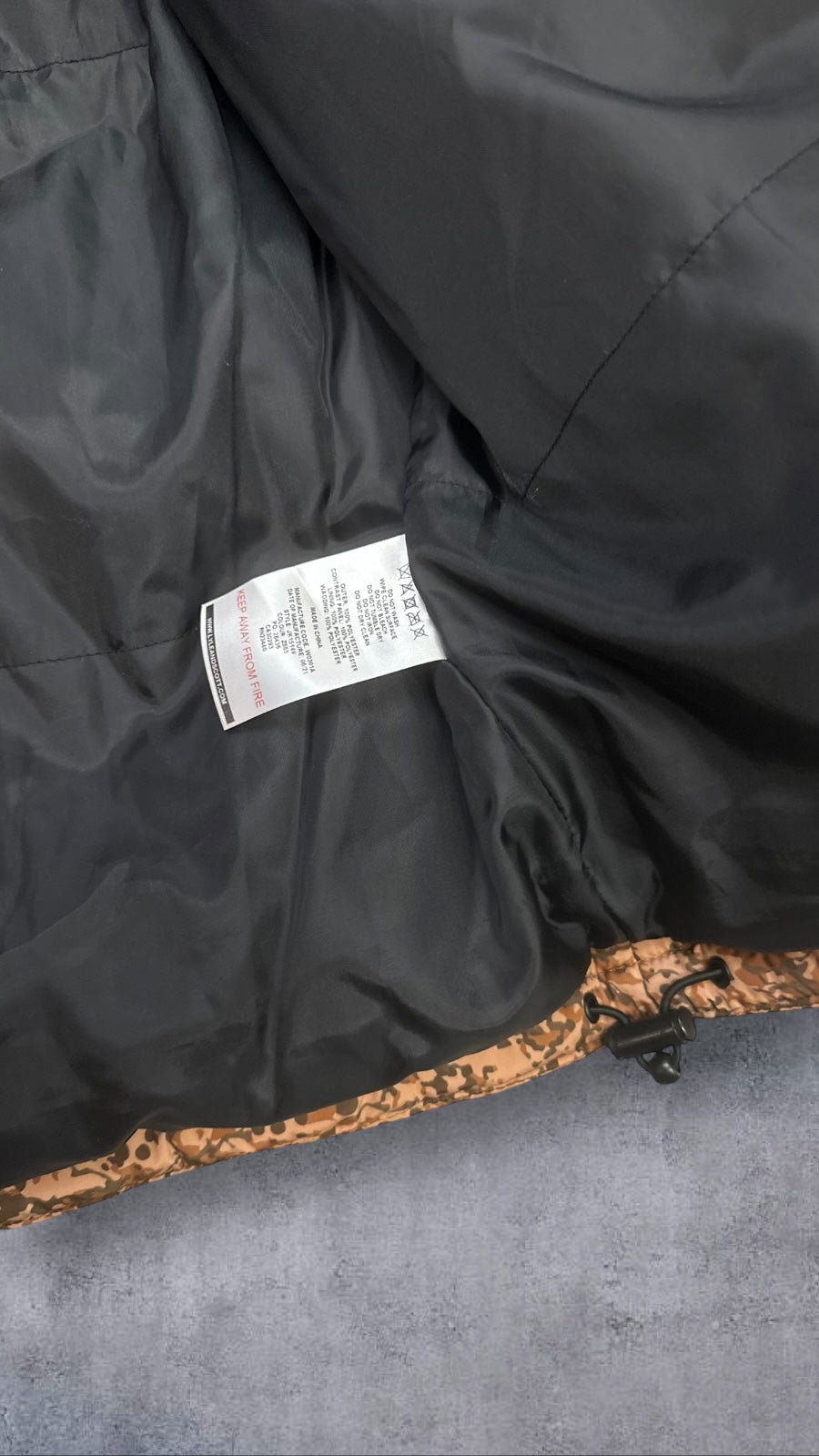 Lyle & Scott Pufferjacke Schwarz Braun L