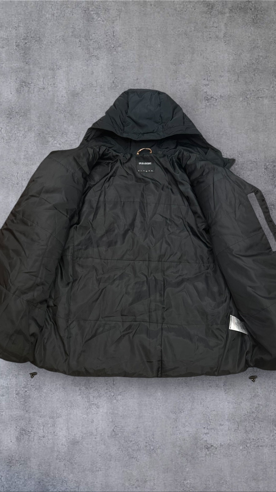 Lyle & Scott Pufferjacke Schwarz Braun L