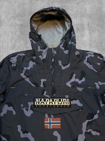 Napapijri Anorak Camouflage Grau XL
