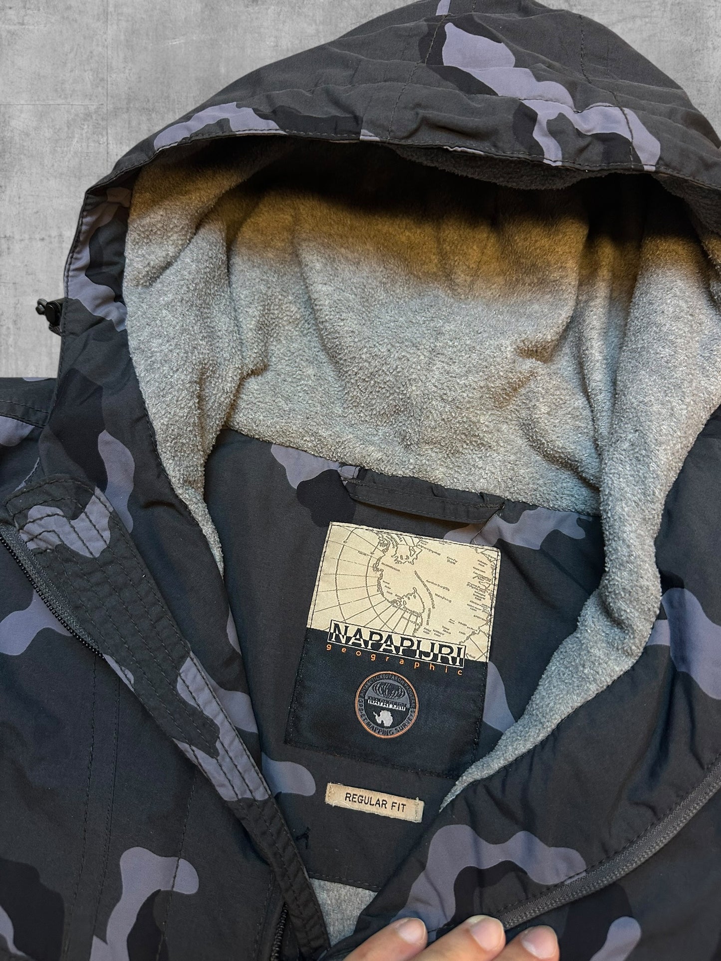 Napapijri Anorak Camouflage Grau XL