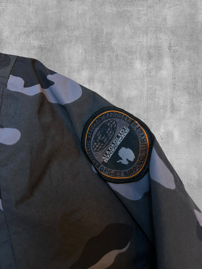 Napapijri Anorak Camouflage Grau XL