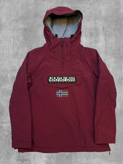 Napapijri Windbreaker gefüttert Anorak Bordeaux Rot M