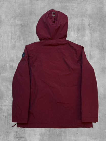 Napapijri Windbreaker gefüttert Anorak Bordeaux Rot M