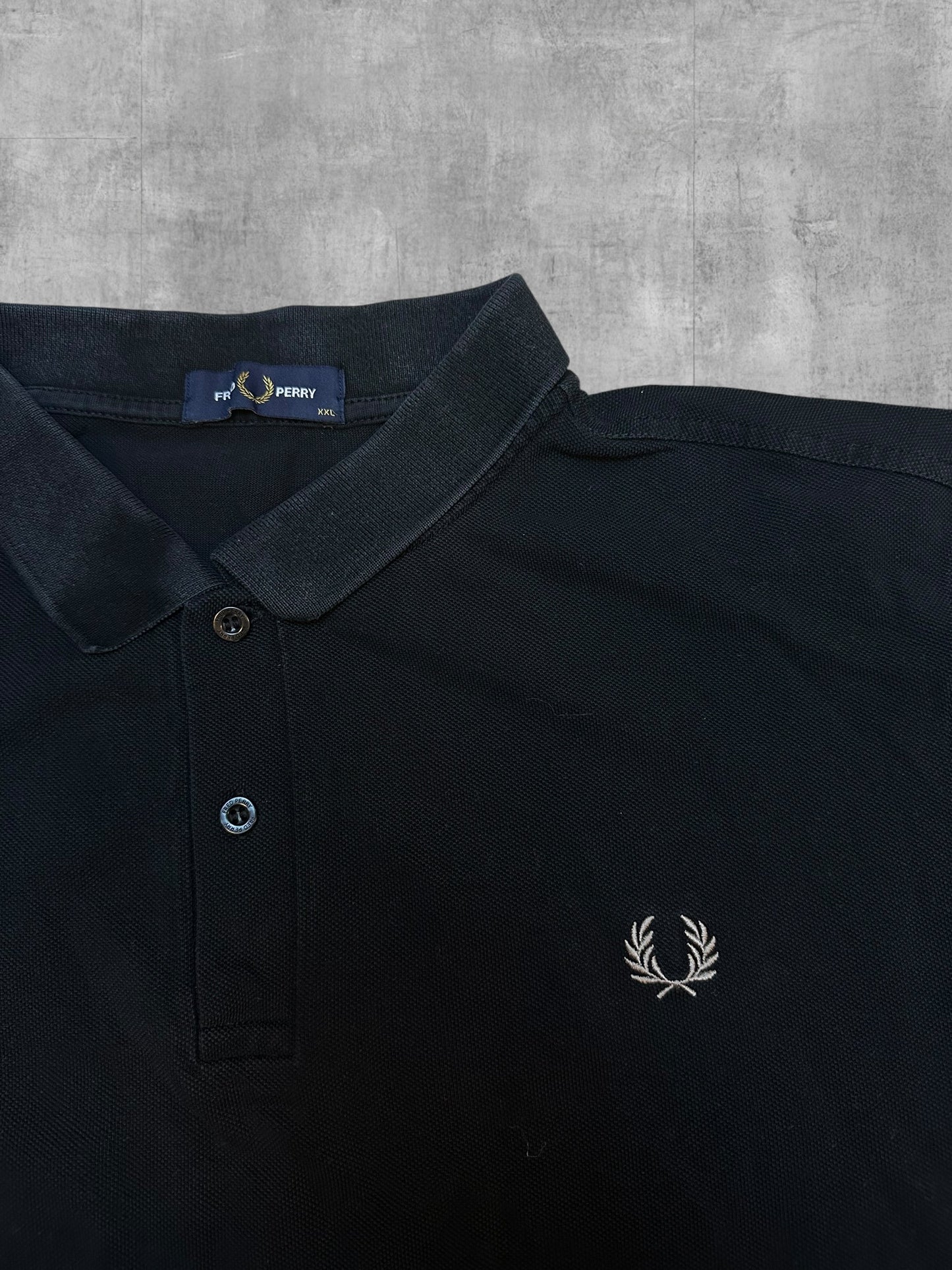 Fred Perry Poloshirt Schwarz XXL