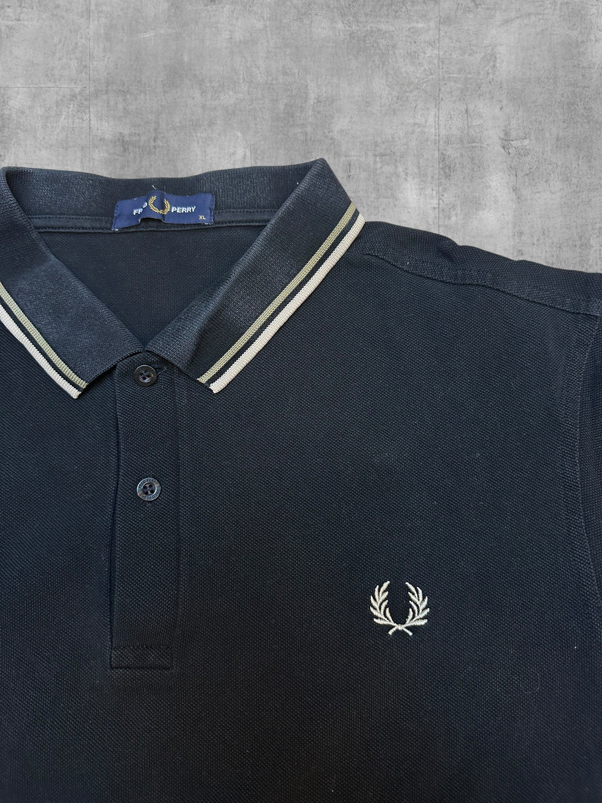 Fred Perry Polo Negro XL
