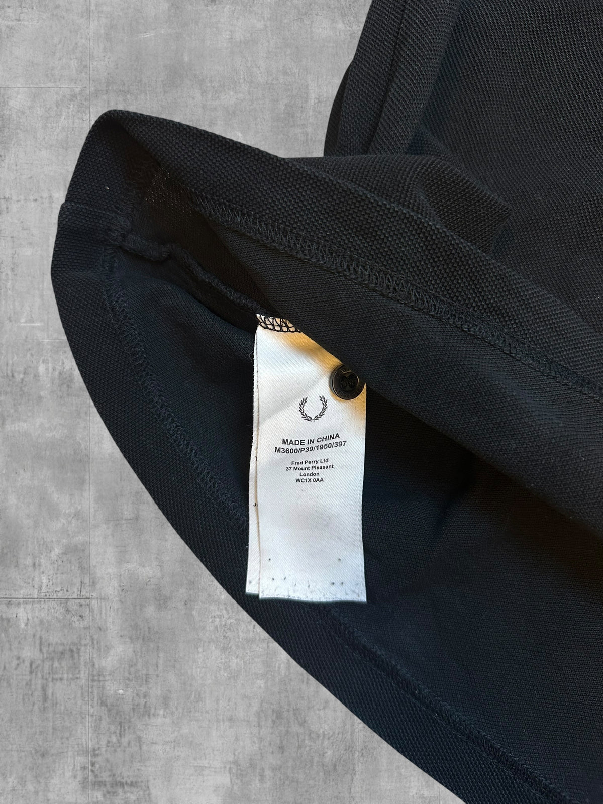 Fred Perry Polo Negro XL