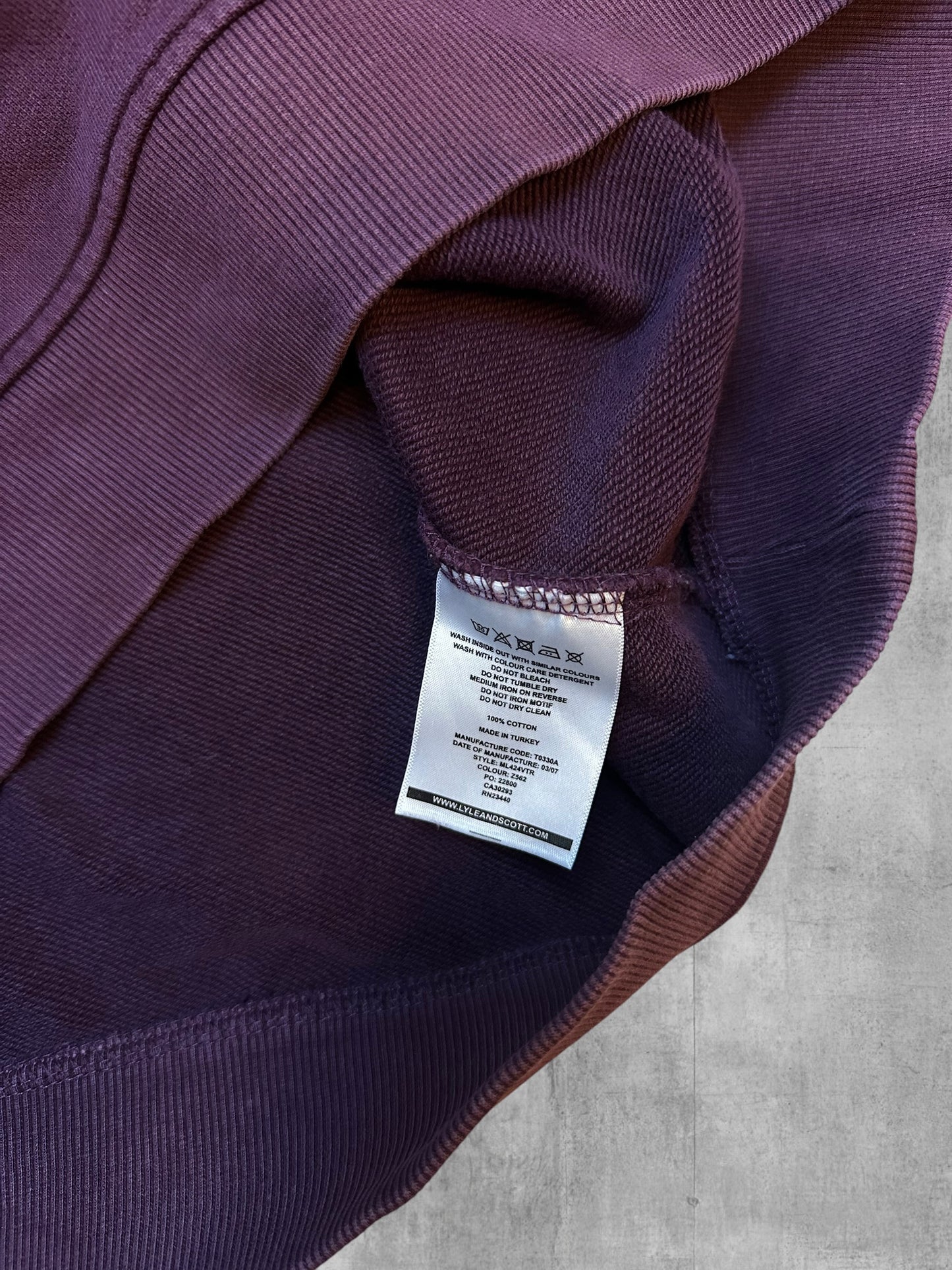 Lyle & Scott Sweatshirt Bordeaux Rot L