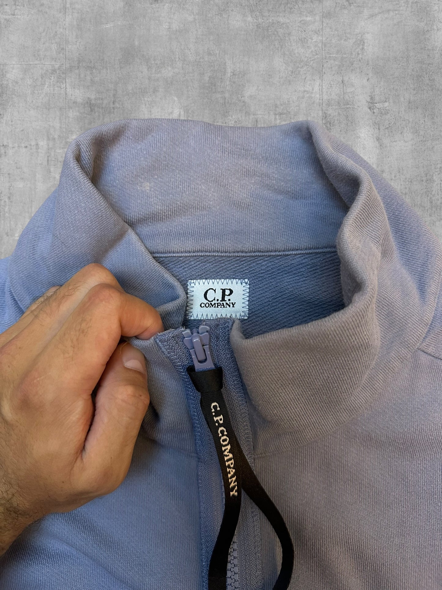C.P. Company Sweatjacke Grau Türkis XXL