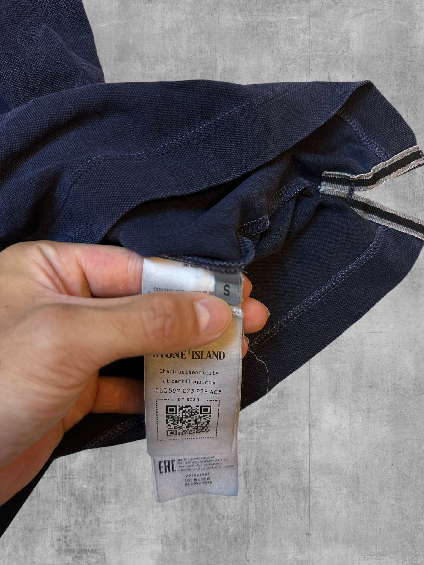 Stone Island Poloshirt Navy Blau S