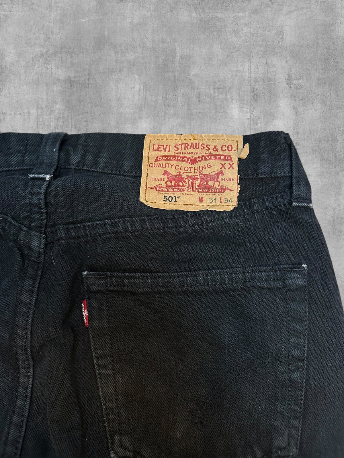 Levi's 501 Jeans Nero W31 L34