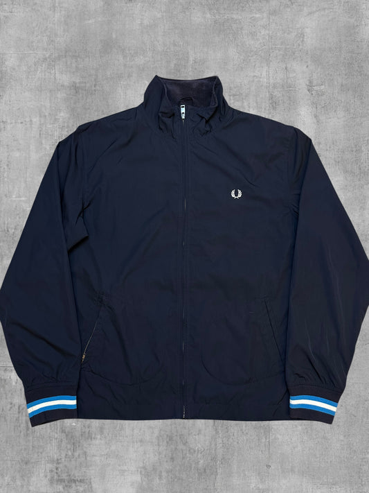 Fred Perry Bomberjacke Windbreaker Navy Blau M
