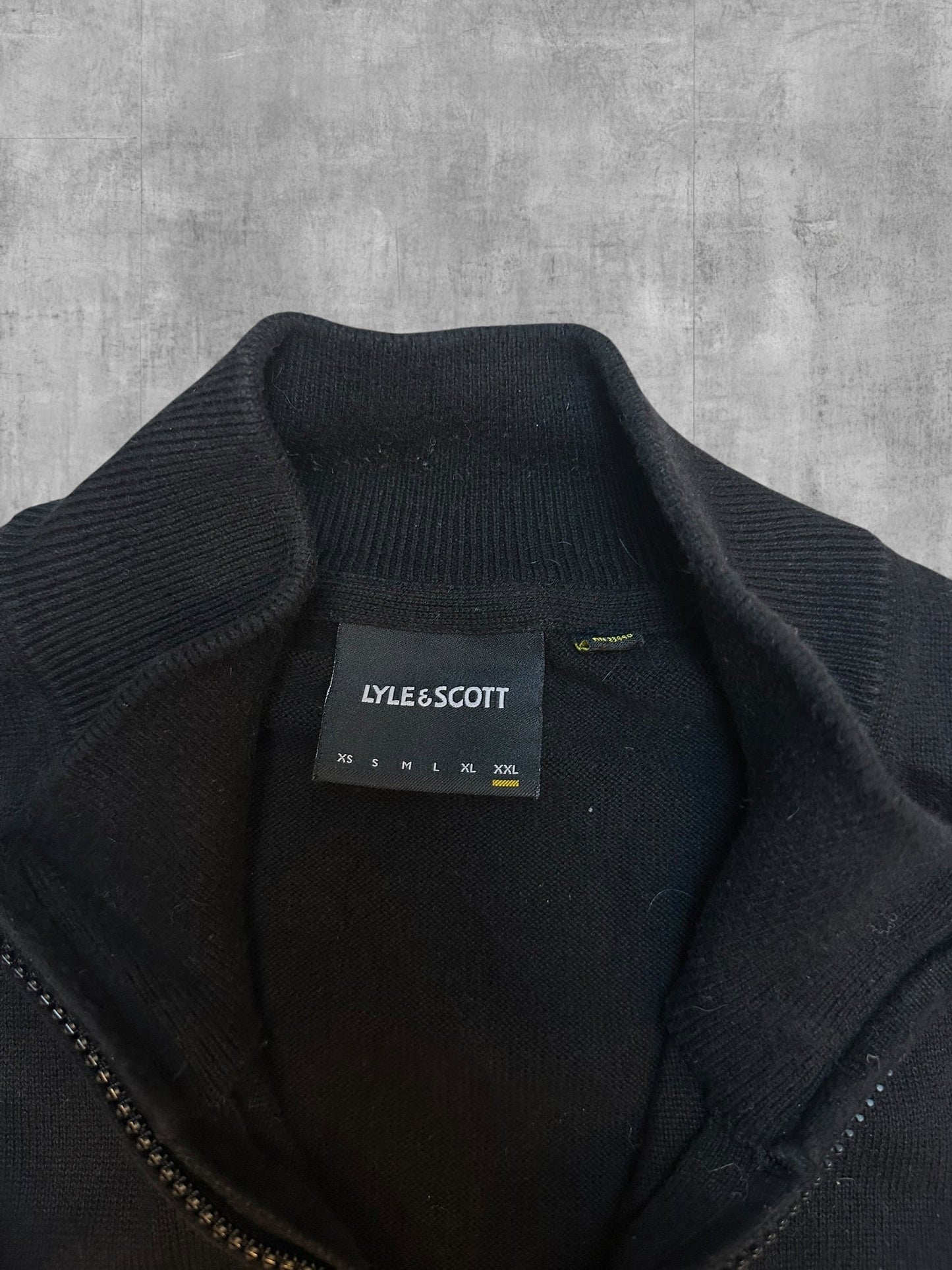 Lyle & Scott Zip Pullover Black XXL