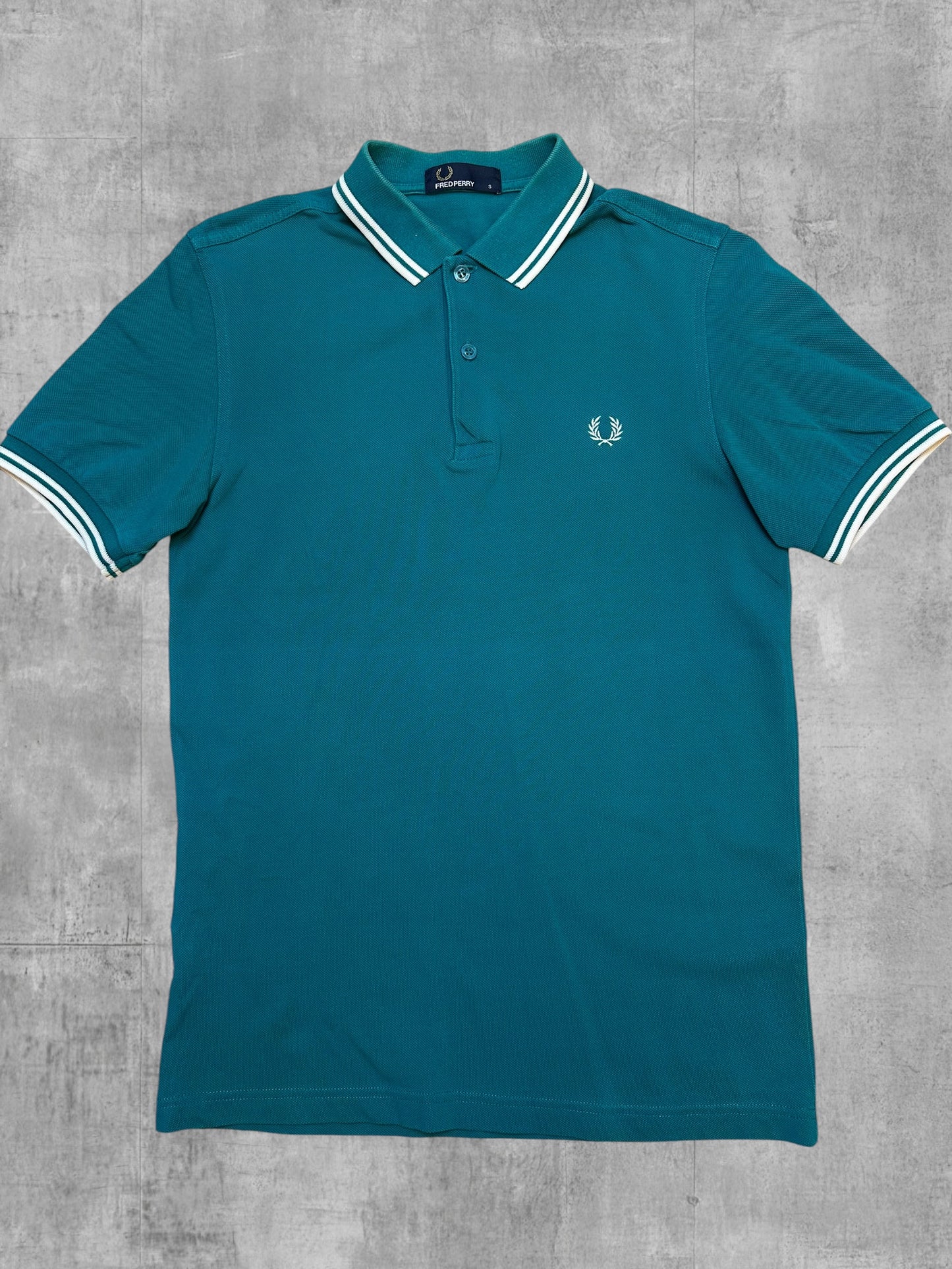 Fred Perry Polo Shirt Turquoise S