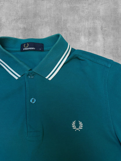 Fred Perry Polo Shirt Turquoise S