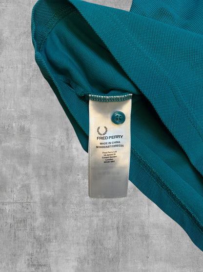 Fred Perry Polo Shirt Turquoise S
