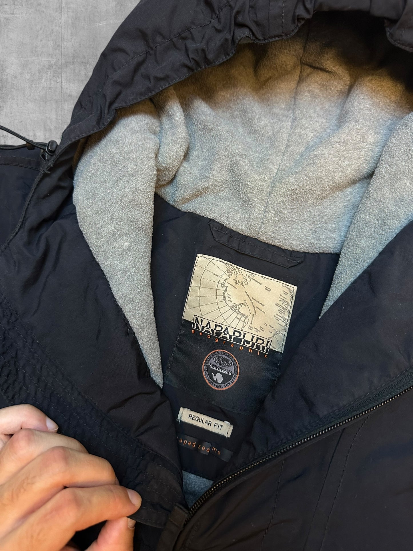 Napapijri Windbreaker Gefüttert Anorak Schwarz M